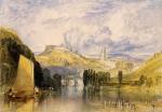 水彩大师 William Turner_Totnes, in the River Dart